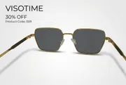 Visotime Premium Gold-Tone Geometric Square Sunglasses – Model 009_img_3