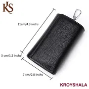 KROYSHALA Black & Chocolate Key Ring Holder Folding Key Ring For Bikers , Key Ring For Lockers Wallet For Men_img_7