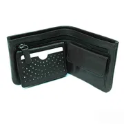 Men’s Wallet – Brown & Black Leather Bifold by Kroyshala – Slim & Elegant_img_1