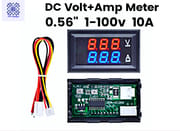 DC 100V 200V 10A Electronic Digital Voltmeter Ammeter 0.28'' Dual LED Display Voltage Regulator Volt AMP Meter Tester_img_0