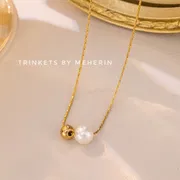 Ball bead pearl necklace_img_1