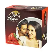Tiger Plain Strawberry Flavored Condom 3's Pack_img_0