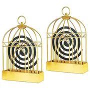 (6 piece wholesale)Bird Cage Mosquito Coil Holder, Creative Nordic Retro Iron Insect Mosquito Coil Holder, Repellent Rack for Hanging Handle Summer Anti Mosquito Supplies_img_0