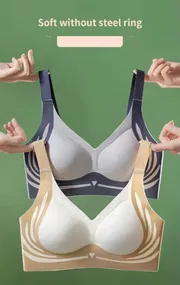 Women Gravity Defying Lift Push Up Bras No Underwire Gather Anti Sagging Shaping Comfortable Seamless Sports Oriented Underwear_img_14