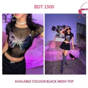 Black Mesh Top_img_0