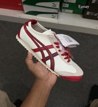 Onitsuka Tiger Mexico 66 White and Red Step for Unisex Sneakers_img_0
