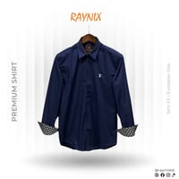 Louis Vuitton (LV) Premium Navy Blue Spandex Cotton Shirt_img_0