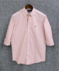 Ralph Lauren polo Slim Fit Pink Striped Cotton Shirt_img_0
