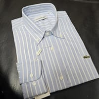 Lacoste Regular Fit Light Blue Striped Oxford Shirt_img_0