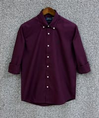 Polo Ralph Lauren Purple Slim Fit Oxford Cotton Shirt_img_0