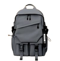🎒 Stylish Waterproof Backpack Ash .....( code 52)......  ঢাকা সিটিতে ৭০, বাইরে ১৩০ টাকা কুরিয়ার চার্জ প্রযোজ্য_img_3