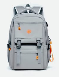 Men's Trend-Brand Waterproof Backpack Ash colour...( code 132)... ঢাকা সিটিতে ৭০, বাইরে ১৩০ টাকা কুরিয়ার চার্জ প্রযোজ্য_img_0