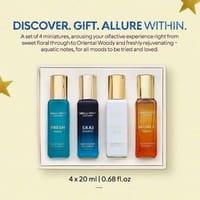 Bella Vita Organic Unisex Luxury Perfume Gift Set 4x20 ML For Men & Women_img_2