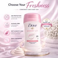Dove Powder Soft Feel Antiperspirant Deodorant Stick Size: 40ml_img_2
