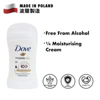 Dove Invisible Dry Moisturising Cream 48H Anti-Perspirant Deodorant Stick Size: 40ml_img_3