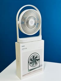 JISULIFE FA19A DC Fan, Run Directly With USB Power From Power Bank Or Solar (Without Battery)_img_0