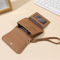 Women's Litchi Pattern Leather Coin Purse_img_1