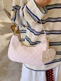 KT Cat Cartoon Crescent Shoulder Bag_img_1