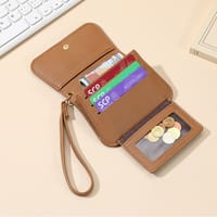 Women's Litchi Pattern Leather Coin Purse_img_2