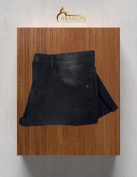 Premium Denim Cargo Pant - Black_img_3