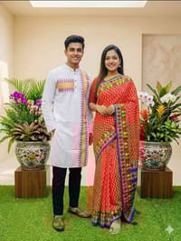 পহেলা বৈশাখের নতুন থ্রি পিস পাঞ্জাবীর কাপল সেট_img_3