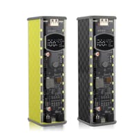 65W Super Fast Charging Transparent Power Bank Case Solderless 8pcs 18650 Battery with LED Light_img_2