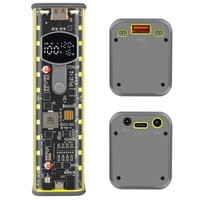 65W Super Fast Charging Transparent Power Bank Case Solderless 8pcs 18650 Battery with LED Light_img_0