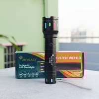 JOYKALY YG-2092 Rechargeable High Power Metal Body 3 Modes Lithium Battery Telescopic Zoomable Torch_img_1