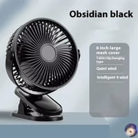 Premium 6 Inch Rechargeable Portable Mini Fan with Clip 2400mAh Battery Adjustable Body - Random Color_img_5