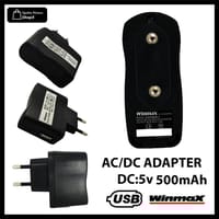 Winmax AC/DC Power Adapter USB Charger - Black_img_0