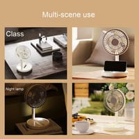 JYSUPER JY-2215 Rechargeable Portable Mini Fan Foldable with Night Light - Random Color_img_1