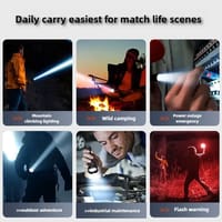 JOYKALY YG-2100 High Power LED Torch | 20W | 1.5KM Zoom | Power Bank | Type-C_img_4