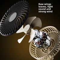 JYSUPER JY-2215 Rechargeable Portable Mini Fan Foldable with Night Light - Random Color_img_2