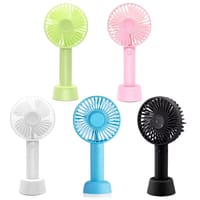 ABjak Rechargeable Mini Fan Portable Fan With Phone Holder - Random Color_img_2