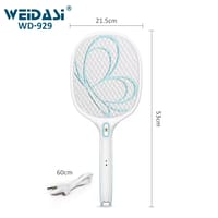 Weidasi WD-929 Mosquito Bat Electric Fly Swatter Led Rechargeable Insect Killer Bat For Household Mosquito Zapper With Hanging Hole_img_4
