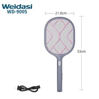 Weidasi WD-9005 Mosquito Bat 3 Layers Safe Electric Mesh Rechargeable Mosquito Killing Swatter Insect Fly Trap Racket With Led Light_img_4