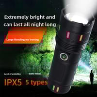 JOYKALY YG-2100 High Power LED Torch | 20W | 1.5KM Zoom | Power Bank | Type-C_img_3