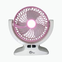 ABjak 2508 Rechargeable Mini Table Fan with LED Light_img_3