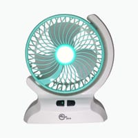 ABjak 2518 Rechargeable Mini Table Fan with LED Light_img_1
