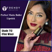 Trendy Beauties Bullet Lipstick - 712 (Fine Wine)_img_0