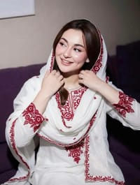 Rayon Cotton Embroidered Kurti with Farshi Pant & GMY Silk Dupatta Set_img_1