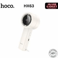 Hoco HX63 Rechargeable Portable Handheld Fan with Digital Display – 2000mAh, 5 Speeds_img_0