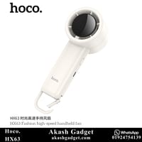 Hoco HX63 Rechargeable Portable Handheld Fan with Digital Display – 2000mAh, 5 Speeds_img_3
