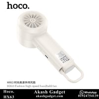 Hoco HX63 Rechargeable Portable Handheld Fan with Digital Display – 2000mAh, 5 Speeds_img_6