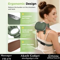 FH-670 Rechargeable Neck and Shoulder Massager with Heat Therapy_img_16