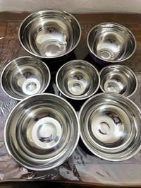 Meisheng Stainless Steel Salad Bowl Set with Cover – 7 Pice_img_4