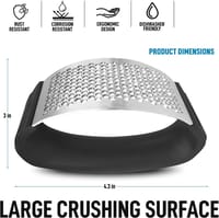 Arc Shaped Garlic Press Crusher With Comfortable Grip_img_4