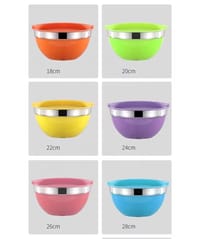 Meisheng Stainless Steel Salad Bowl Set with Cover – 7 Pice_img_3