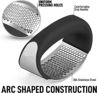 Arc Shaped Garlic Press Crusher With Comfortable Grip_img_2