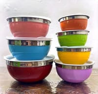Meisheng Stainless Steel Salad Bowl Set with Cover – 7 Pice_img_5